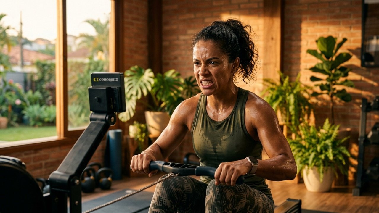 O uso correto do aparelho de remo indoor