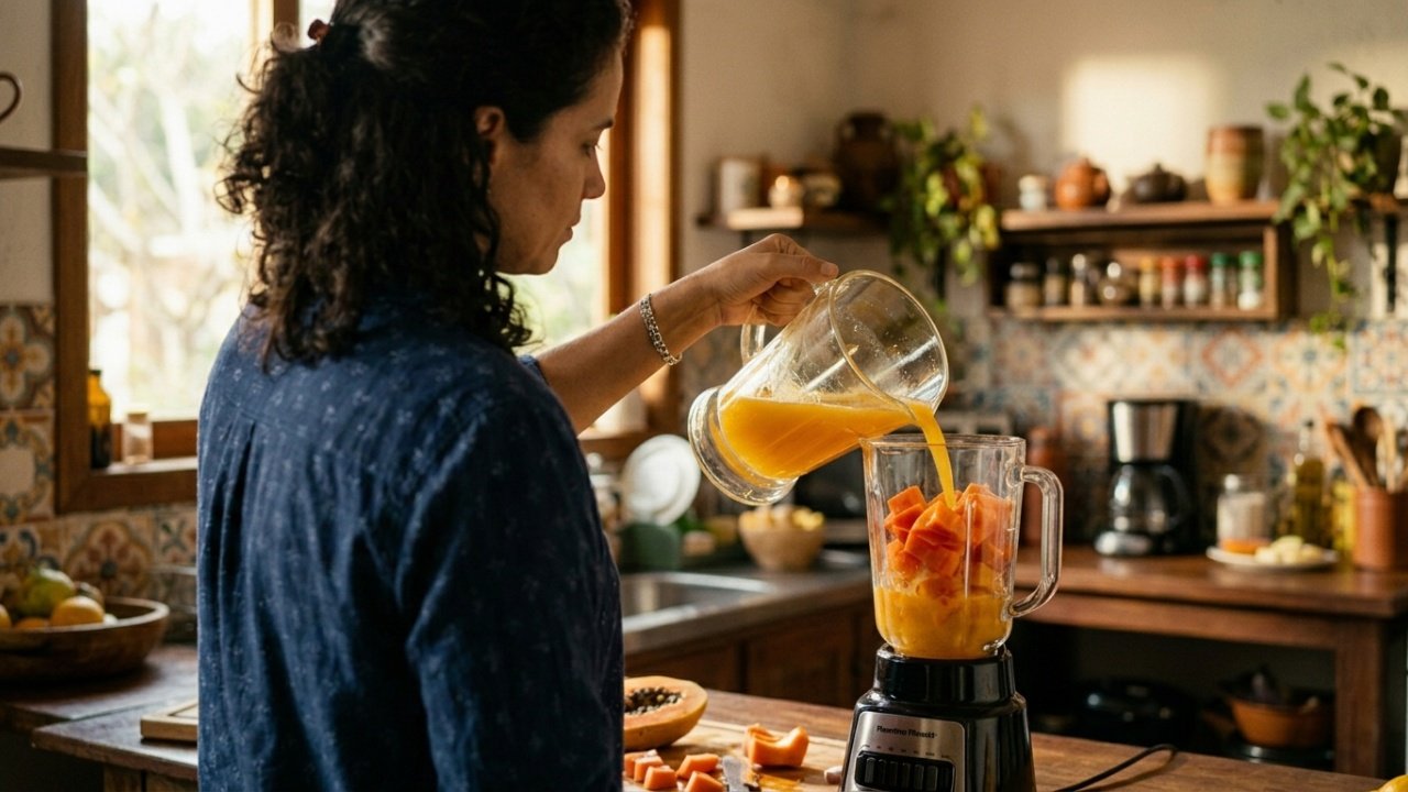 O suco natural que reduz o inchaço abdominal e ajuda a regular o intestino preso