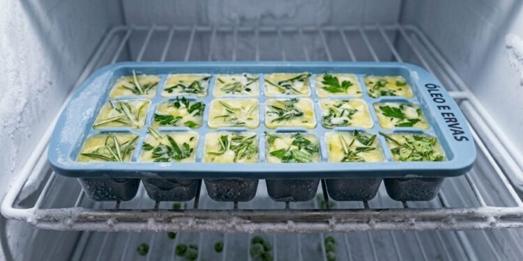 O método de congelar ervas frescas no azeite que garante temperos perfeitos o ano inteiro