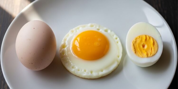 Ovos crus, cozidos com a gema mole ou cozidos com a gema dura têm diferentes teores de proteína. Qual deles oferece mais benefícios?