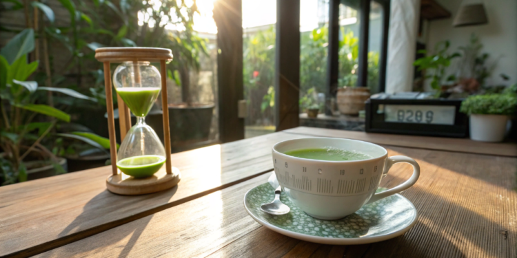 A melhor hora para beber chá verde para acelerar a queima de gordura