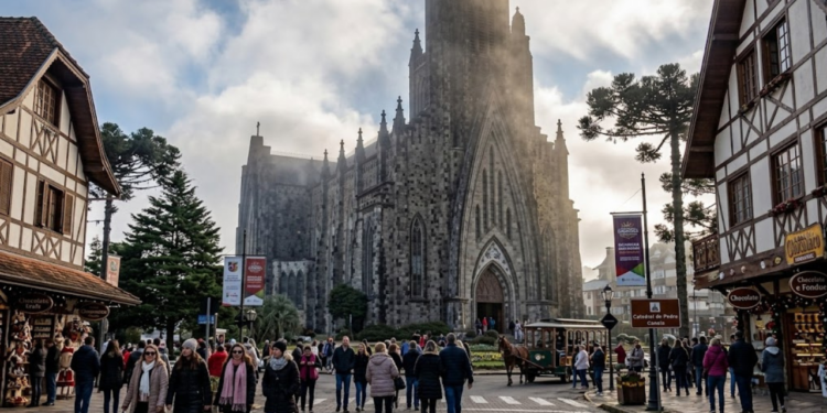 A cidade fria do Sul que parece a Europa, tem catedral gótica e recebe 2,5 milhões de turistas por ano