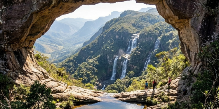 Com 1.784 m de altitude, a “Janela do Céu” revela quedas d’água místicas no interior de Minas a 260 km do Rio