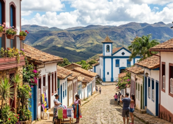 A vila encantadora a 1.300 metros de altitude com apenas 1.500 moradores escondida nas montanhas de Minas Gerais
