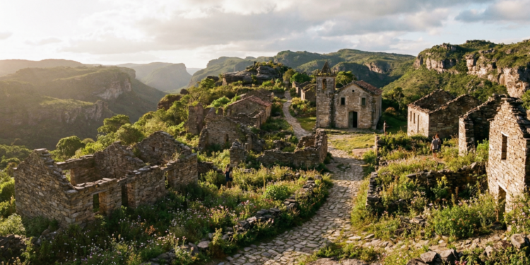A “Machu Picchu Brasileira” virou vila quase fantasma na Bahia após queda do garimpo e perdeu 95% da população