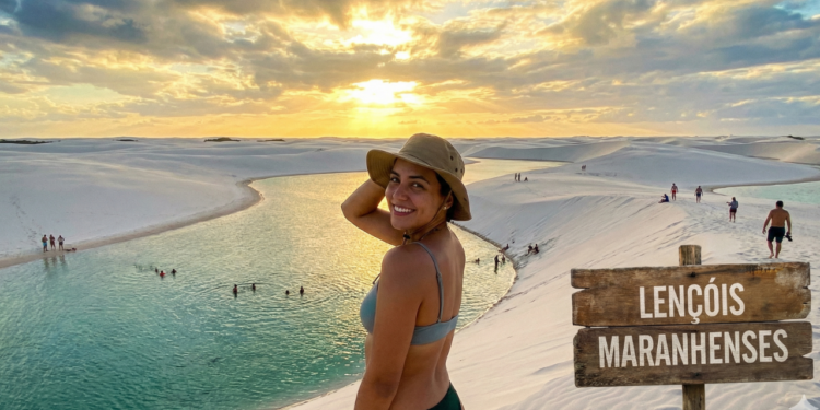A área dos Lençóis Maranhenses recebe cerca de 1.600 mm de chuva por ano. / Imagem ilustrativa