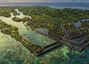 O enigma da cidade flutuante de 1.000 anos construída sobre 92 ilhas artificiais que ninguém sabe como foi erguida e tem lendas de dragões