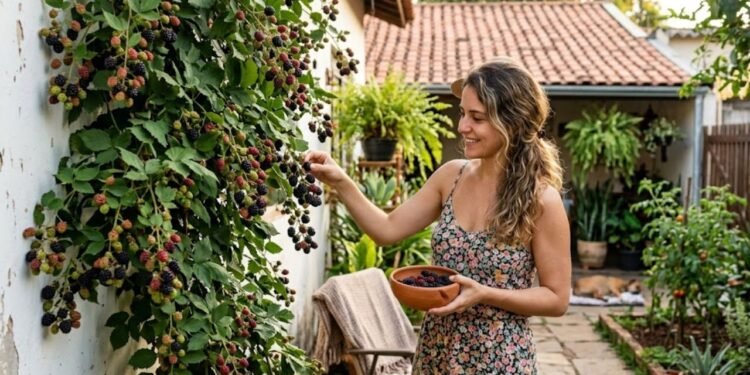 Se o espaço é pequeno, o cultivo da amora em vaso é uma saída simples e possível até em apartamentos