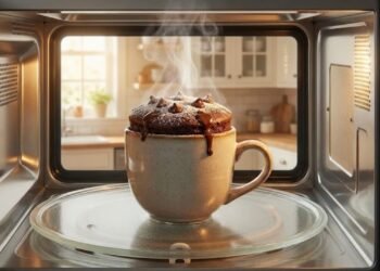 Receita fácil de bolo de caneca no micro-ondas para fazer em casa em minutos