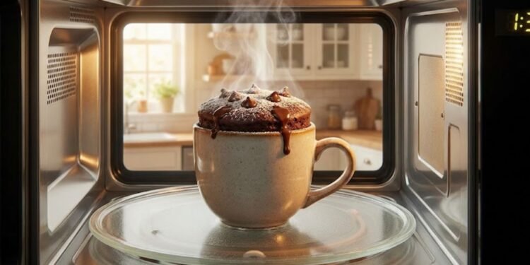 Tudo é preparado diretamente na caneca, sem batedeira ou liquidificador
