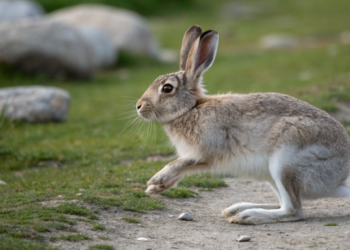 O que significa quando o coelho bate as patas traseiras no chão de repente