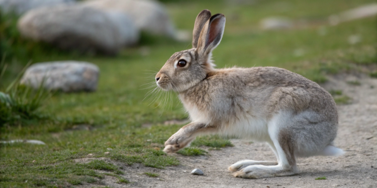 O que significa quando o coelho bate as patas traseiras no chão de repente