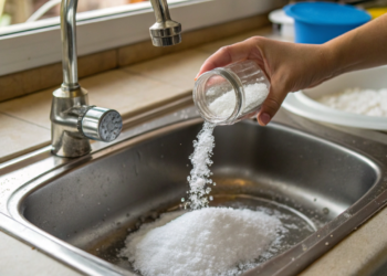 Poucos sabem qual é a real finalidade de colocar sal grosso no ralo da pia