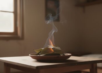 Queimar folhas de louro na sala reduz a ansiedade e espanta mosquitos melhor que incensos comerciais, mas só funciona se a fumaça circular por pelo menos 10 minutos