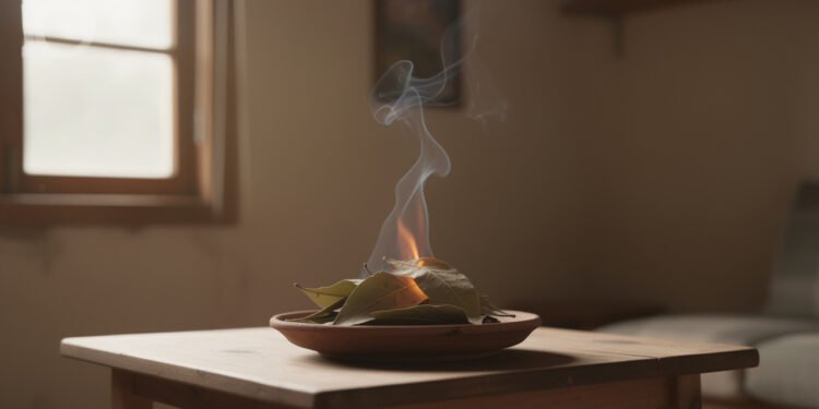 Queimar folhas de louro na sala reduz a ansiedade e espanta mosquitos melhor que incensos comerciais, mas só funciona se a fumaça circular por pelo menos 10 minutos