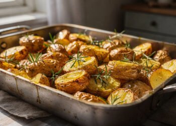 Esqueça o excesso de sal: assar batatas com esse ramo verde acelera a digestão e ajuda a preservar a memória