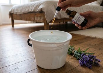 O que o óleo de lavanda na limpeza do quarto faz pelo seu sono