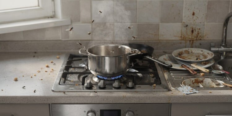 O que significa quando aparecem moscas logo depois de fazer comida?