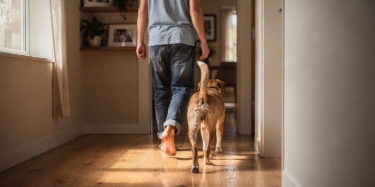 O que significa quando o cachorro segue a pessoa pela casa inteira