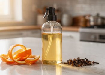 Casca de laranja, cravo da índia e álcool, faça esse repelente caseiro e acabe com as moscas na cozinha