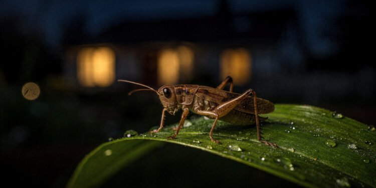 O que significa ouvir grilos cantando à noite?