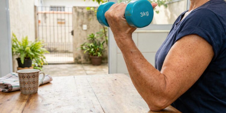 Músculos flácidos após os 50 anos? O que acontece no corpo ao fazer 100 repetições com pesos leves