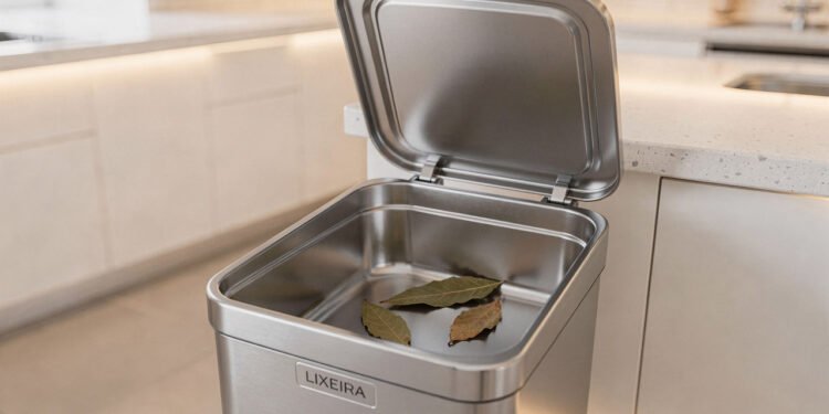 O truque da folha de louro no fundo da lixeira que acaba com o mau cheiro na cozinha e afasta as moscas