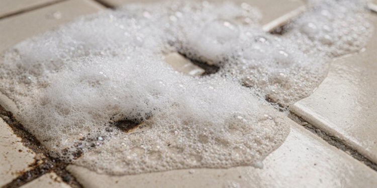 Bicarbonato, vinagre e detergente: misture esses 3 ingredientes para desencardir o piso do banheiro na hora