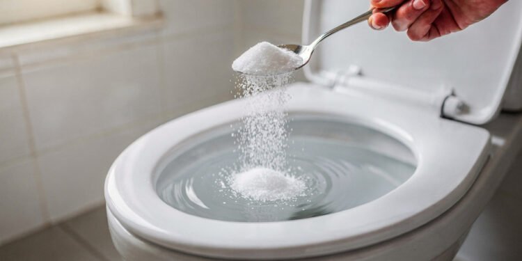 O ingrediente de R$ 5 que você deve jogar no vaso sanitário à noite para remover o amarelado sem esfregar