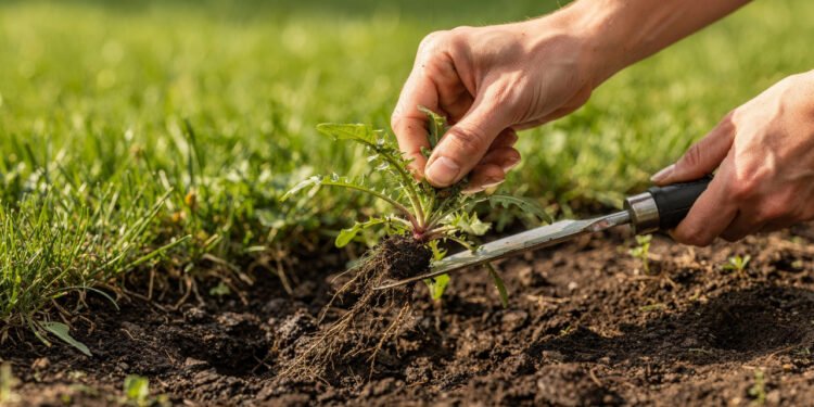 Como eliminar ervas daninhas do jardim sem prejudicar a grama