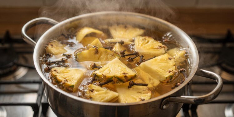 O chá da casca de abacaxi com cravo que desinflama o corpo e combate a retenção de líquido em poucas horas