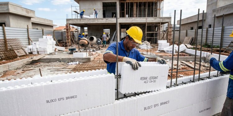 Esqueça o tijolo: as novas casas feitas com blocos gigantes de isopor que reduzem a conta de luz em 50% e suportam tornados