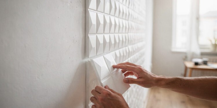 Fácil de instalar, muda sua parede da água para o vinho, e substitui os acabamentos caros só com fita dupla face