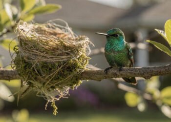 O que significa quando um beija-flor faz ninho perto da sua casa?