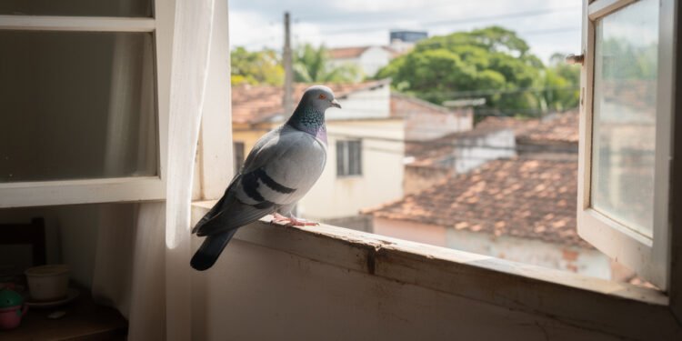 O que significa quando um pombo insiste em aparecer sempre no mesmo lugar?