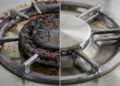 Como remover gordura antiga presa nos queimadores do fogão