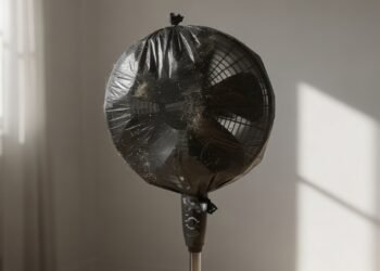Como limpar o ventilador em 5 minutos sem precisar desmontar as grades, usando apenas um saco de plástico