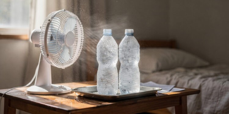 O truque turco para refrescar a casa nos dias quentes: basta posicionar um ventilador perto de água gelada