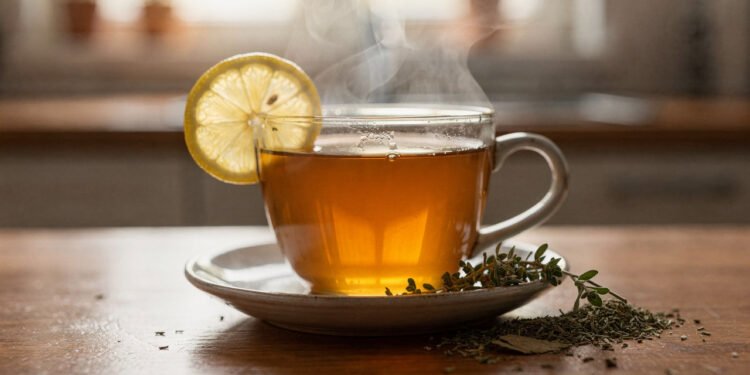 O chá de 2 igredientes que atua como antibiótico natural e limpa o catarro preso na garganta