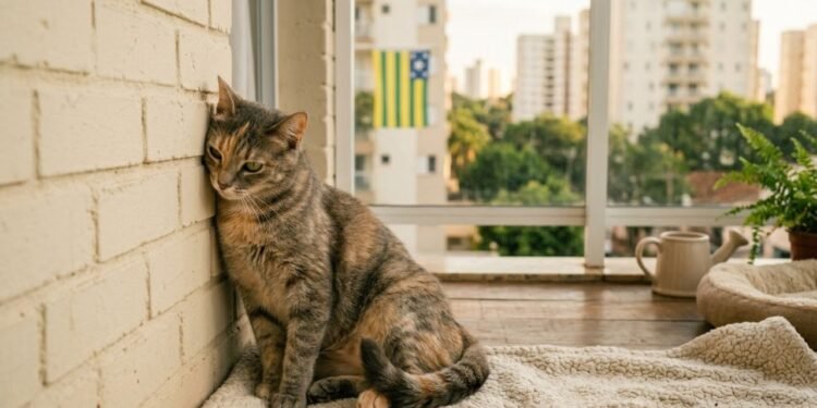 Em muitos casos, o gato apenas está buscando apoio ou um cantinho gostoso para descansar