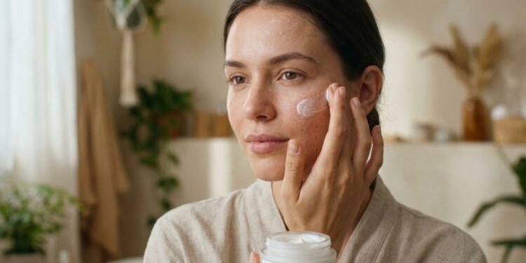 A textura é mais encorpada e forma uma película hidratante que permanece por bastante tempo