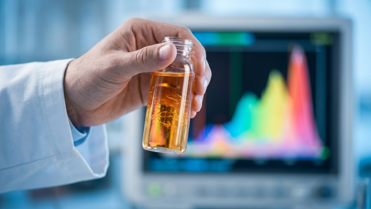 Close detalhado de amostra biológica representando a análise molecular de Stanford.