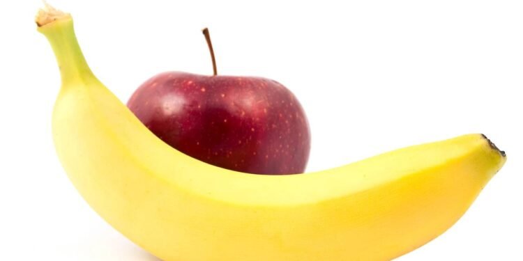 Maçã ou banana qual impacta menos a glicose e melhora o metabolismo - Créditos: depositphotos.com / ksena32