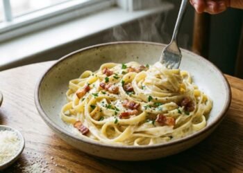 Receita fácil de macarrão cremoso com poucos ingredientes para fazer em casa
