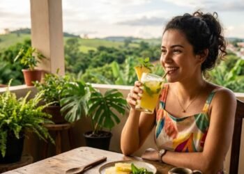 O suco natural que muita gente toma depois de refeições pesadas para ajudar o estômago a ficar mais leve