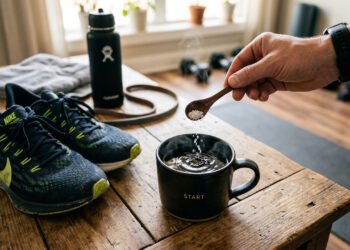 O truque de colocar uma pitada de sal no café pré-treino para dobrar a resistência e evitar o cansaço muscular