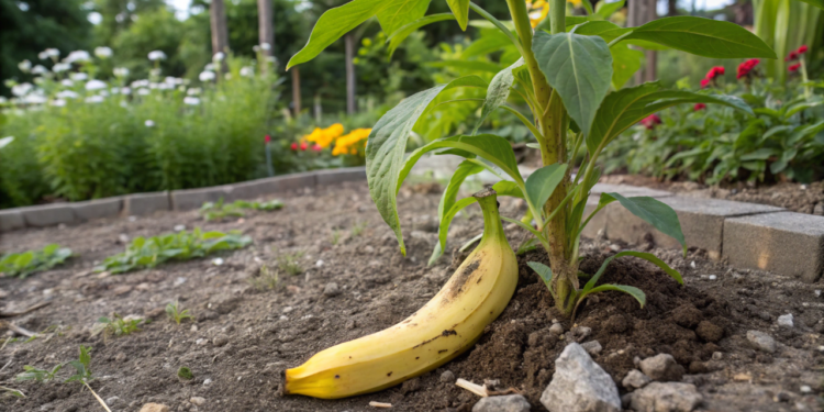 O truque da banana para fazer qualquer planta crescer mais rápido