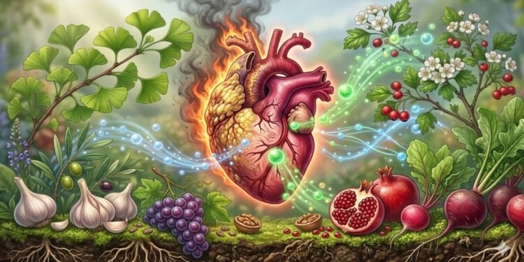 Coração apertado, plantas com compostos antioxidantes que podem ajudar