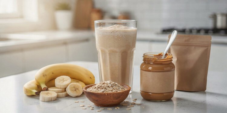 A vitamina caseira pós-treino que você deve beber após puxar peso para ajudar na recuperação e apoiar a hipertrofia