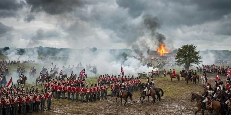 A entrada de Blücher na batalha transformou uma retirada organizada em uma fuga caótica